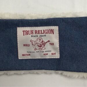 Vintage/Y2K True Religion Blue and White HeadBand